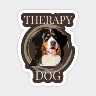 Therapy Dog Bernese Mountain Dog Magnet