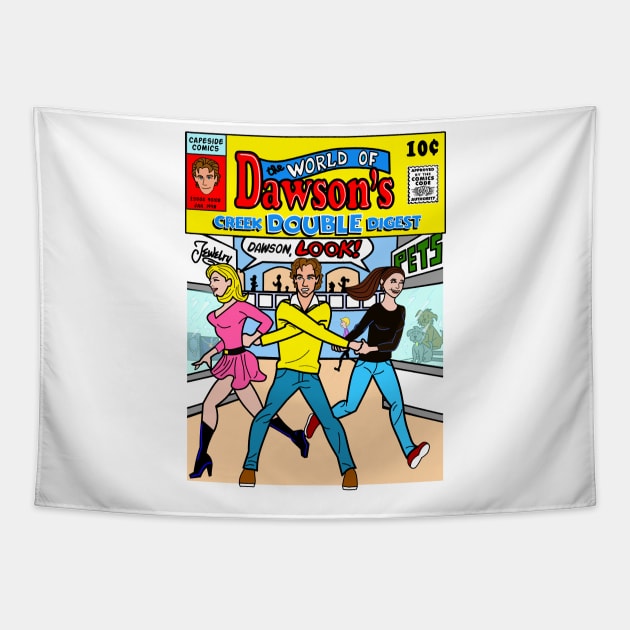 Dawson's Creek Comic Book Tapestry by The Rewatch Podcast