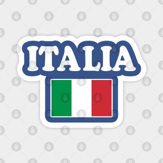 Italia Flag Italian Italy Italiano Magnet by E