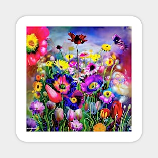 summer flowers Magnet