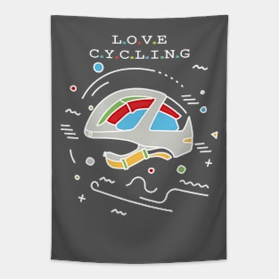 Love Cycling Tapestry