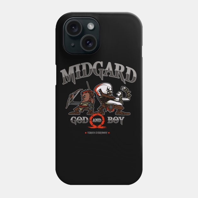 Fighting God and Boy Phone Case by AndreusD