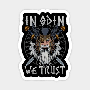 In Odin We Trust - Nordic Viking God T-Shirt Magnet