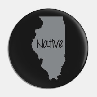 Illinois Native Pride IL Chicago Pin
