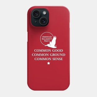 American Solidarity Party Logo with Slogan Phone Case