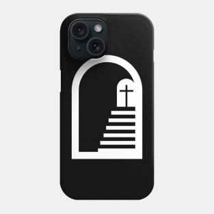 Stairs leading to the cross of Christ. Phone Case