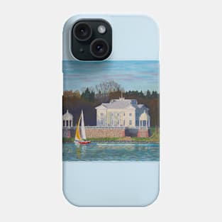 Uzhutrakis Manor Estate and a yacht, Trakai, Lithuania Phone Case