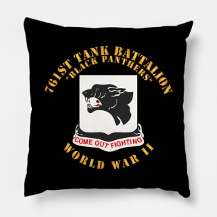 761st Tank Battalion - Black Panthers - WWII Pillow