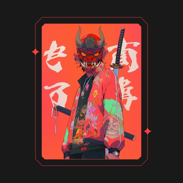 Oni Mask Japan by gibah
