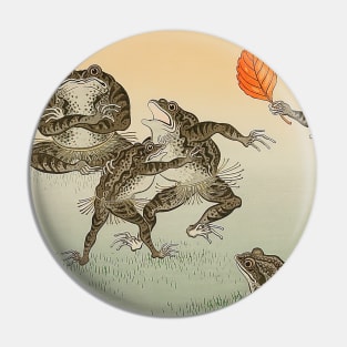 Frog Sumo - Ohara Koson Pin