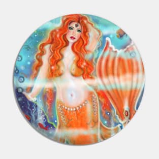 Audrey voluptuous mermaid  by Renee Lavoie Pin