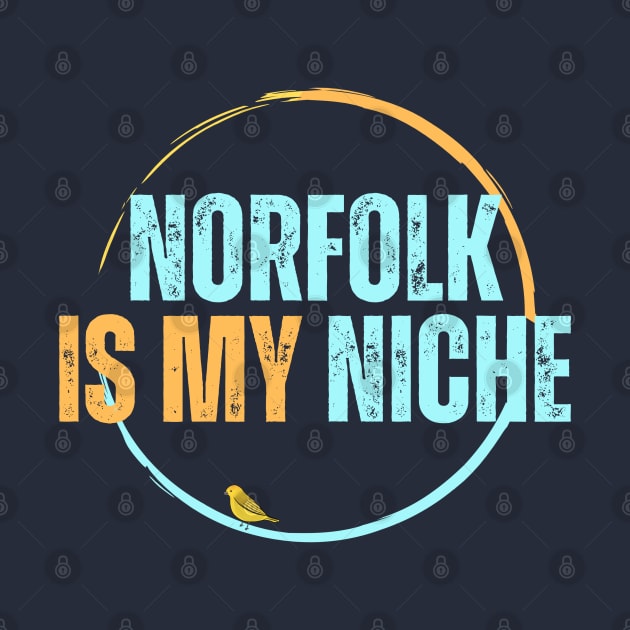 Norfolk is my Niche Turquoise and orange by MyriadNorfolk