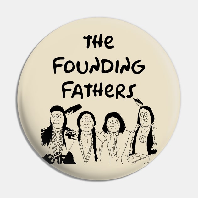 The Founding Fathers Cartoonized Pin by Eyanosa