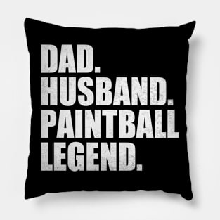 Funny Paintball Dad Husband Legend Paintball Father's Day Pillow