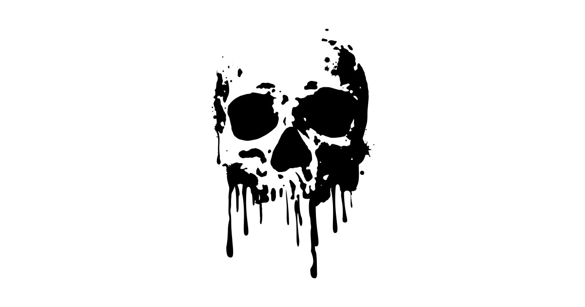 Skull Drip - Skull - Sticker | TeePublic
