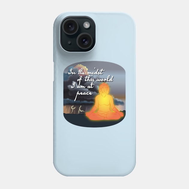 At Peace-woman Phone Case by NN Tease