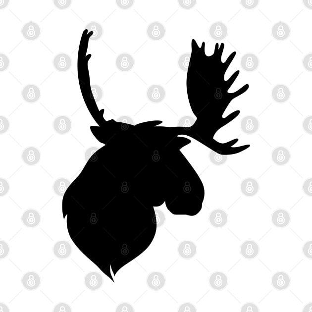 Deer Head Silhouette by imdesign
