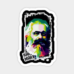 Karl Marx Popart Magnet