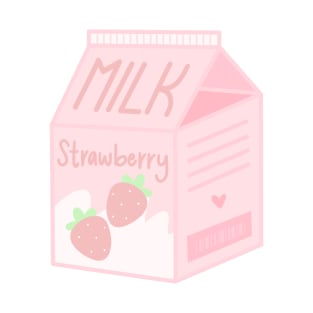 Kawaii Strawberry Milk Carton T-Shirt