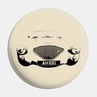 Austin Healey 100 1950s classic British sports car black Pin