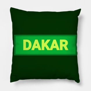 DAKAR - J'aime,ma Ville Pillow