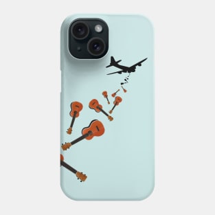 Bomber Plane Dropping Ukuleles Phone Case