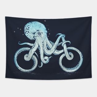 octopus bike Tapestry