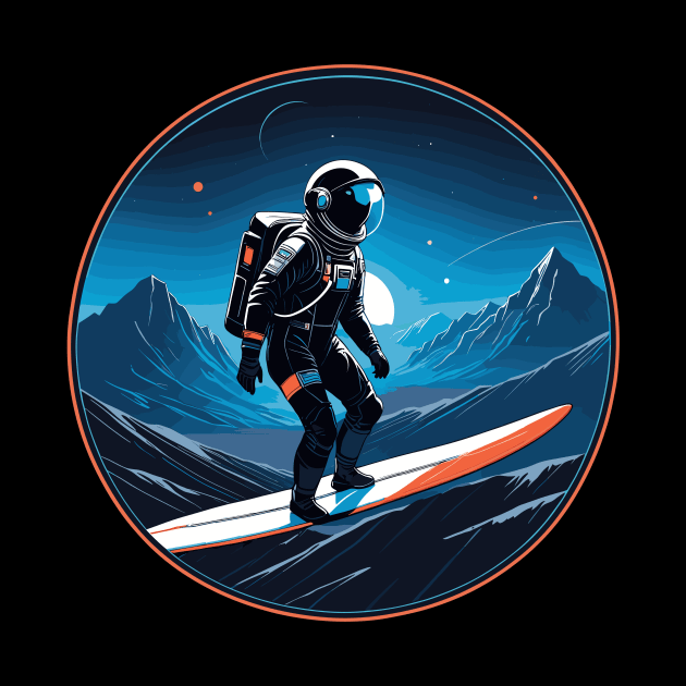 Space Surfing - Astronaut Travel Voyage by Orento