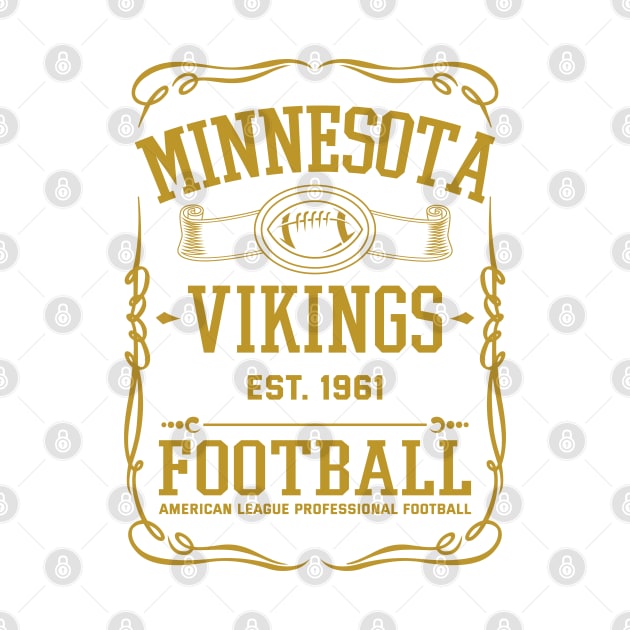 Vintage Vikings American Football by carlesclan