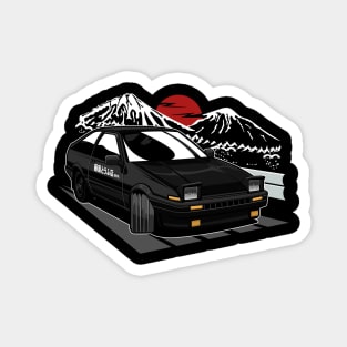 black  ae86 hachiroku Magnet