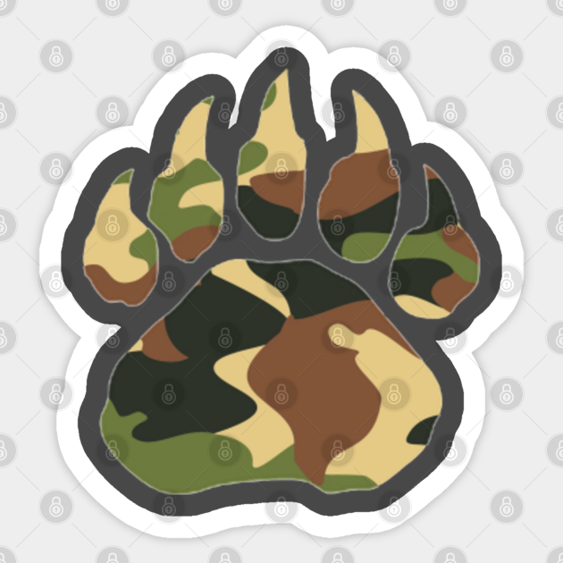 metodologi Kirkegård angre Wolverine Paw Print (Camouflage) - Wolverine - Sticker | TeePublic
