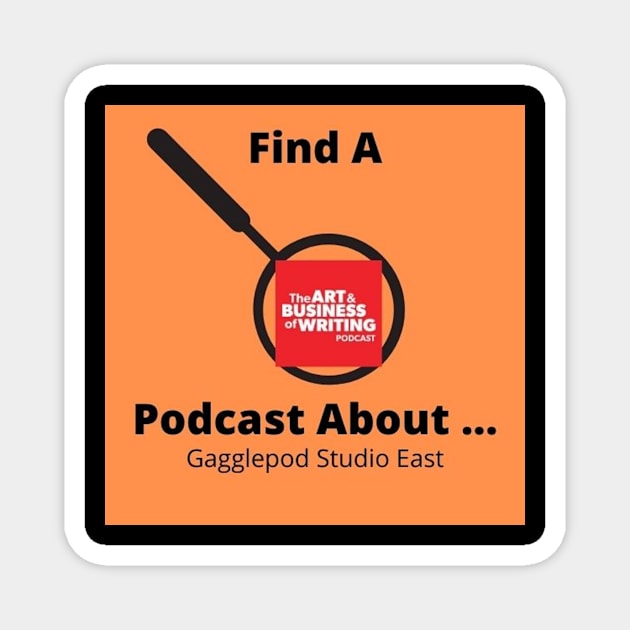 Design for review of Art& Businewss of Writing review Magnet by Find A Podcast About