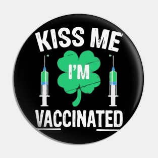 kiss me i'm vaccinated funny vaccination quote Pin