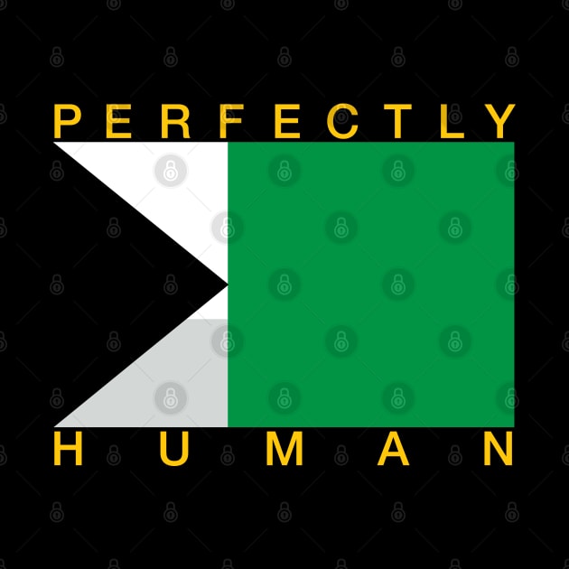 Perfectly Human - Demiromantic Pride Flag by OutPsyder