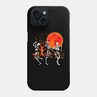 Dancing Skeletons Dance Challenge Halloween Scary Skeleton Phone Case