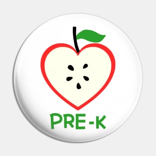 Pre-k teacher heart - cute pre school teacher gift Pin