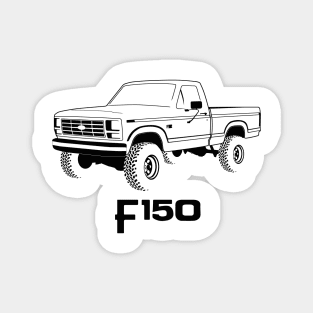 1980-1986 F150 Black Print Magnet