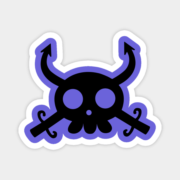 Ivankov Jolly Roger Magnet by onepiecechibiproject