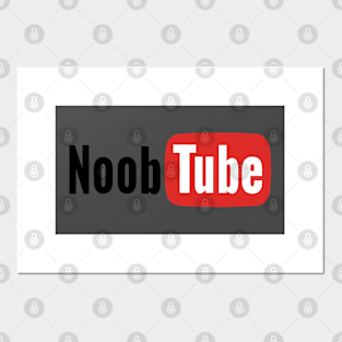 Youtube Posters And Art Prints Teepublic - roblox noob tube