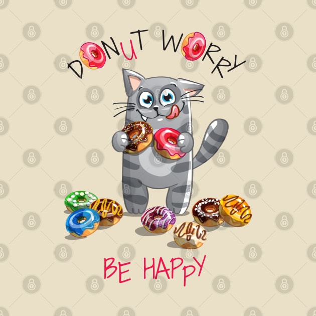 kitty donut worry by Mako Design 