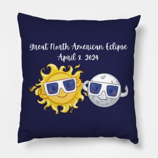 Great North American Eclipse Pillow