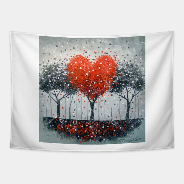 Love tree Tapestry by OLHADARCHUKART