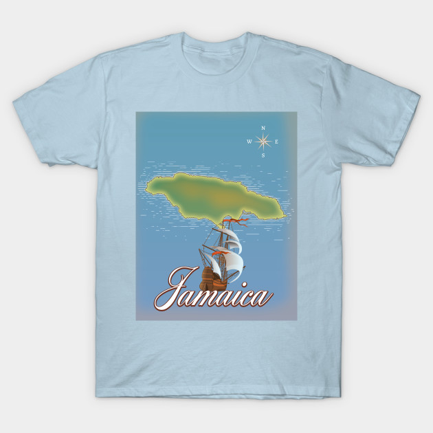 Disover Jamaican nautical cartoon. - Japan Boat - T-Shirt