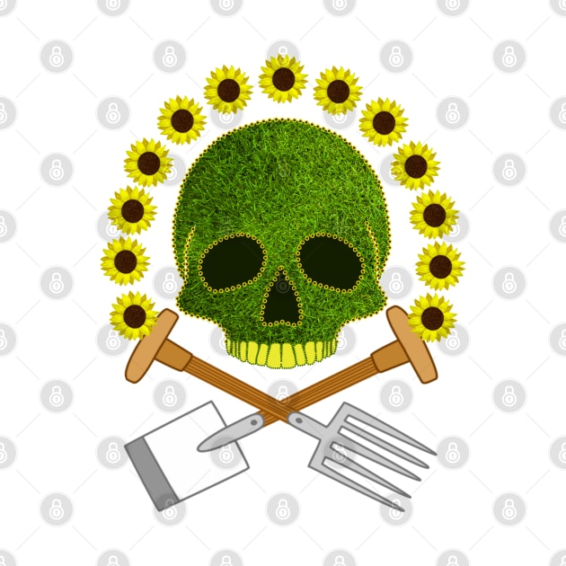 Sunflower Skull by Nuletto