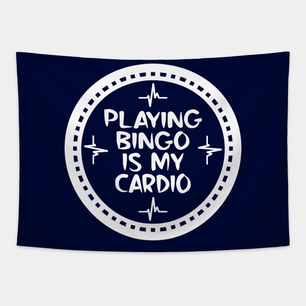 Playing Bingo Is My Cardio Tapestry by colorsplash