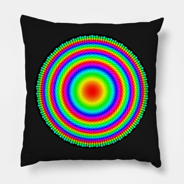 Phyllotaxis-003 Pillow by rupertrussell