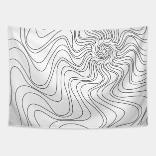 Doodle Sun Waves Tapestry