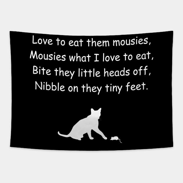 Funny mouse cat Tapestry by outdoorlover