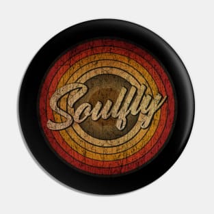 arjunthemaniac, circle retro faded Soulfly Pin