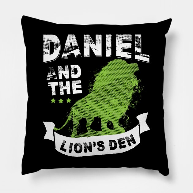 Daniel And the Lion's Den Pillow by worshiptee